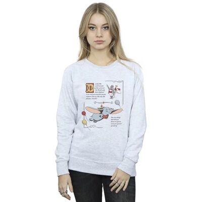 Absolute Cult Disney Dumbo Women's Sweatshirt - Sport Grey X-Large Absolute Cult Disney Dumbo Women's Sweatshirt - Sport Grey X-Large