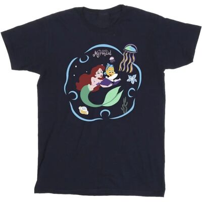 Disney Heren De Kleine Zeemeermin Leesboek T-Shirt - T-Shirt Disney Heren De Kleine Zeemeermin Leesboek T-Shirt - T-Shirt