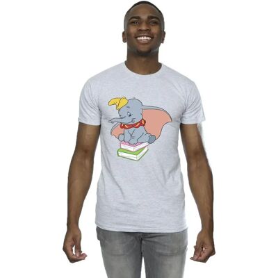 Maglietta Disney Dumbo Seduto sui Libri - Grigio Sport Maglietta Disney Dumbo Seduto sui Libri - Grigio Sport