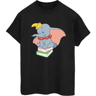 Disney Dumbo Zittend op Boeken Boyfriend T-Shirt - Casual Disney Dumbo Zittend op Boeken Boyfriend T-Shirt - Casual