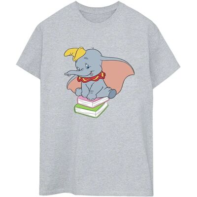 Disney Dumbo Zittend Op Boeken Boyfriend Fit T-Shirt - T-Shirt Disney Dumbo Zittend Op Boeken Boyfriend Fit T-Shirt - T-Shirt