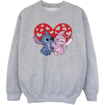 Disney Meisjes Lilo & Stitch Hearts Sweatshirt - Sweatshirt Disney Meisjes Lilo & Stitch Hearts Sweatshirt - Sweatshirt