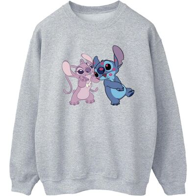 Disney Lilo & Stitch Kisses Sweatshirt - Lichtgrijs - Sweatshirt Disney Lilo & Stitch Kisses Sweatshirt - Lichtgrijs - Sweatshirt