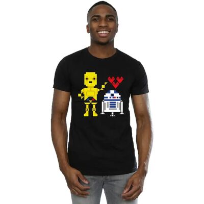 Absolute Cult Star Wars Herren Herz Roboter T-Shirt - T-Shirt Absolute Cult Star Wars Herren Herz Roboter T-Shirt - T-Shirt