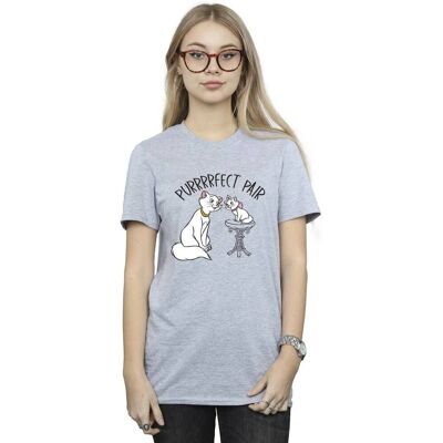 Disney Women's The Aristocats Purrfect Pair Boyfriend T-Shirt - T-Shirt Disney Women's The Aristocats Purrfect Pair Boyfriend T-Shirt - T-Shirt