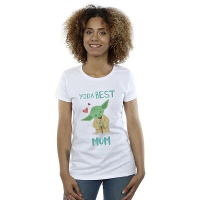 Absolute Cult Star Wars Yoda Best Mum T-Shirt Weiß Large - T-Shirt Absolute Cult Star Wars Yoda Best Mum T-Shirt Weiß Large - T-Shirt
