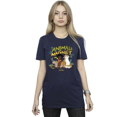 Absolute Cult Disney Encanto Animal Magnet Boyfriend Fit Navy Blue T-Shirt Absolute Cult Disney Encanto Animal Magnet Boyfriend Fit Navy Blue T-Shirt