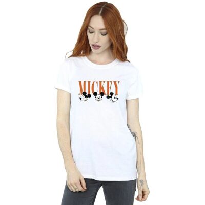 Disney Mickey Mouse Faces Boyfriend Fit T-Shirt - T-Shirt Disney Mickey Mouse Faces Boyfriend Fit T-Shirt - T-Shirt