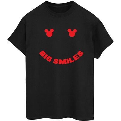 Disney Mickey Mouse Großes Lächeln Schwarzes T-Shirt - Casual Bekleidung Disney Mickey Mouse Großes Lächeln Schwarzes T-Shirt - Casual Bekleidung