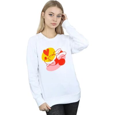 Disney Minnie Mouse Sweatshirt - Damen Weiß Medium Disney Minnie Mouse Sweatshirt - Damen Weiß Medium