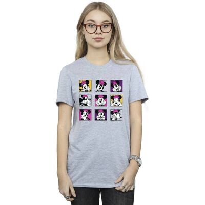 Disney Minnie Mouse Squares Boyfriend Fit T-Shirt - T-Shirt Disney Minnie Mouse Squares Boyfriend Fit T-Shirt - T-Shirt