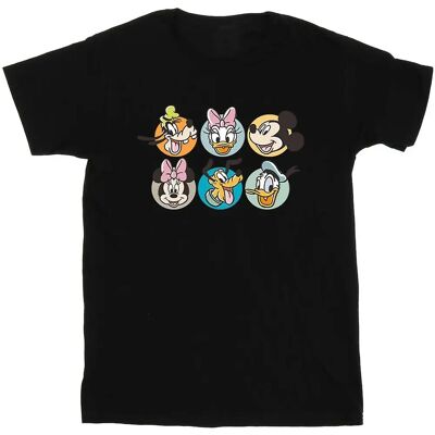 Disney Mickey Mouse Gezichten T-shirt - Marineblauw - T-Shirt Disney Mickey Mouse Gezichten T-shirt - Marineblauw - T-Shirt