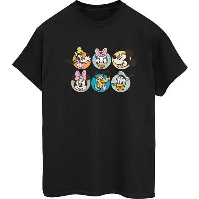 Disney Mickey Mouse Faces Boyfriend T-Shirt - Wit - Casual Disney Mickey Mouse Faces Boyfriend T-Shirt - Wit - Casual