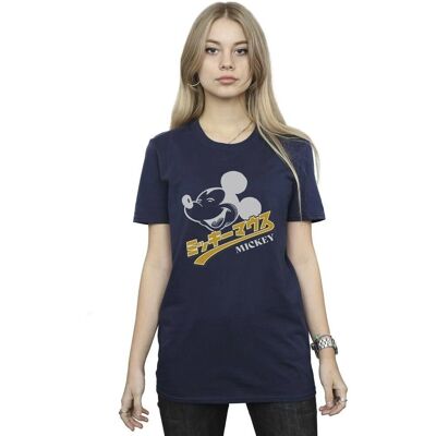 Disney Mickey Mouse Navy Blue Boyfriend Fit T-Shirt - Freizeitbekleidung Disney Mickey Mouse Navy Blue Boyfriend Fit T-Shirt - Freizeitbekleidung