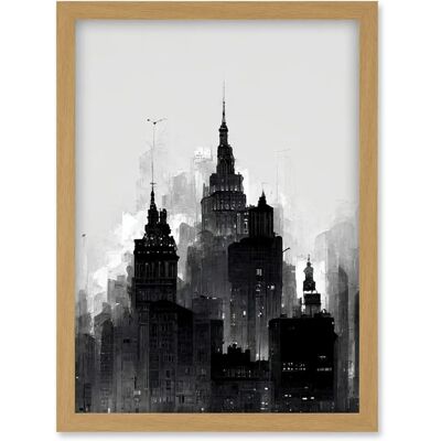 Artery8 - Skyscraper Cityscape - A4 - Framed Wall Art Print Artery8 - Skyscraper Cityscape - A4 - Framed Wall Art Print