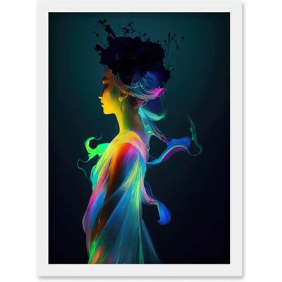Artery8 - Nature Fairy Dress Artwork - A4 - Framed - Wall Art Print Artery8 - Nature Fairy Dress Artwork - A4 - Framed - Wall Art Print