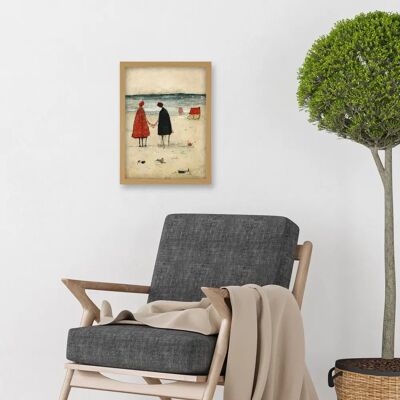 Artery8 - Perfect Day For A Walk - Size A4 - Framed Wall Art Artery8 - Perfect Day For A Walk - Size A4 - Framed Wall Art