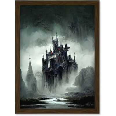 Artery8 - Dark Gothic Castle Fantasy Landscape - Brown Artery8 - Dark Gothic Castle Fantasy Landscape - Brown