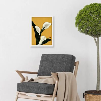 Artery8 - Calla Lily - White - A4 - Wall Art Print Artery8 - Calla Lily - White - A4 - Wall Art Print