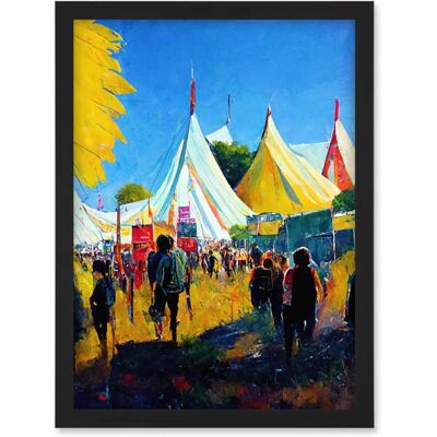 Artery8 - Glastonbury 1987 Morning - A4 - Wall Art Print Artery8 - Glastonbury 1987 Morning - A4 - Wall Art Print