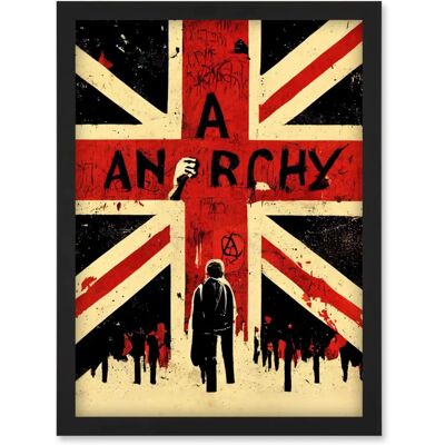 Artery8 - Anarchy Union Jack Stencil - Black Artery8 - Anarchy Union Jack Stencil - Black
