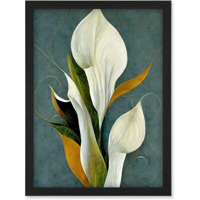 Artery8 - White Calla Lily Bouquet - Wall Art Print Artery8 - White Calla Lily Bouquet - Wall Art Print