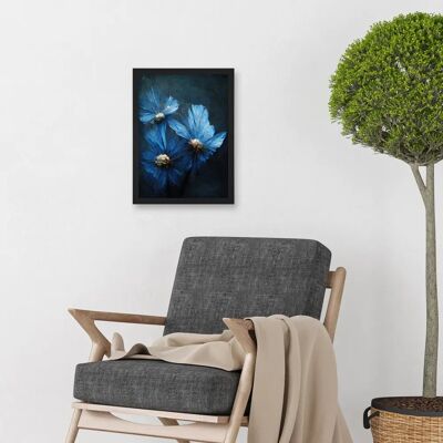 Artery8 - Cornflower Artwork - A4 - Black - Art print Artery8 - Cornflower Artwork - A4 - Black - Art print