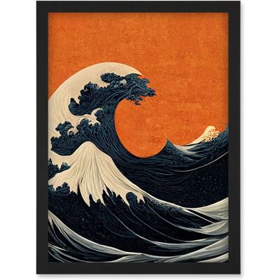 Artery8 - Great Wave Off Kanagawa - Orange Sunset Sky Artery8 - Great Wave Off Kanagawa - Orange Sunset Sky