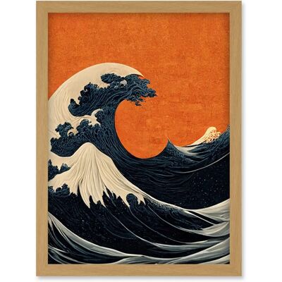 Artery8 - Great Wave Off Kanagawa - Framed - A4 - Wall Art Print Artery8 - Great Wave Off Kanagawa - Framed - A4 - Wall Art Print