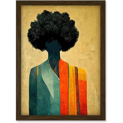 Artery8 Modern Abstract African Tribal Art - A4 - framed - Wall Art Artery8 Modern Abstract African Tribal Art - A4 - framed - Wall Art