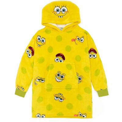 SpongeBob SquarePants Unisex Kids Yellow Blanket Hoodie - Kids Blanket Hoodie SpongeBob SquarePants Unisex Kids Yellow Blanket Hoodie - Kids Blanket Hoodie