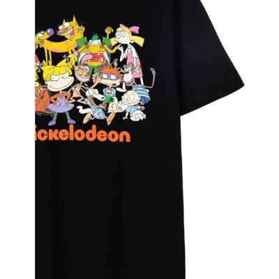 Nickelodeon Unisex XX-Large Black Classic Group T-Shirt Nickelodeon Unisex XX-Large Black Classic Group T-Shirt