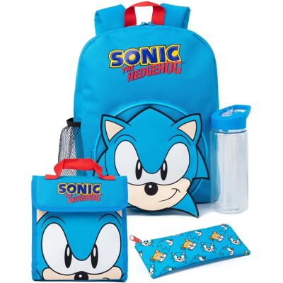 Sonic the Hedgehog 4 Piece Backpack Set - Backpack Set Sonic the Hedgehog 4 Piece Backpack Set - Backpack Set
