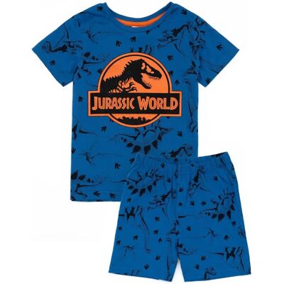 Jurassic World Jungen Kurzarm Kurzbein Pyjama Set - Dinosaurier Druck Jurassic World Jungen Kurzarm Kurzbein Pyjama Set - Dinosaurier Druck