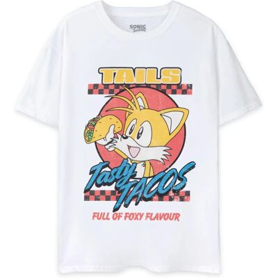 Sonic the Hedgehog - Sonic Hedgehog Tee - Large - White - Unisex - T-shirt - Publicité Sonic the Hedgehog - Sonic Hedgehog Tee - Large - White - Unisex - T-shirt - Publicité