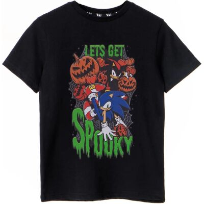 Sonic the Hedgehog Short Sleeved T-Shirt - Boys Black - T-Shirt Sonic the Hedgehog Short Sleeved T-Shirt - Boys Black - T-Shirt