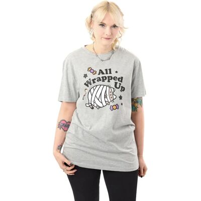 Vanilla Underground Pusheen Grey Mummy Short-Sleeved T-Shirt - Women Vanilla Underground Pusheen Grey Mummy Short-Sleeved T-Shirt - Women