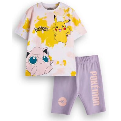 Vanilla Underground Pikachu Tie Dye Girls T-Shirt & Shorts Set - Cloting sets Vanilla Underground Pikachu Tie Dye Girls T-Shirt & Shorts Set - Cloting sets