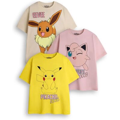 Vanilla Underground Pikachu, Eevee & Jigglypuff T-Shirt Pack - T-Shirt Pack Vanilla Underground Pikachu, Eevee & Jigglypuff T-Shirt Pack - T-Shirt Pack