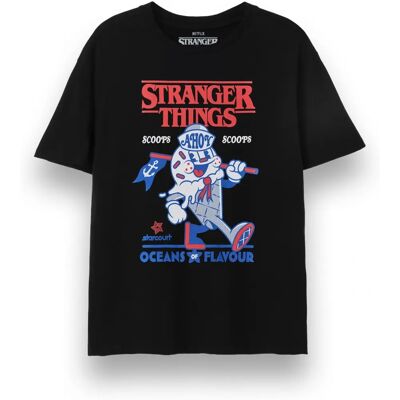Vanilla Underground Stranger Things T-Shirt Manches Courtes Unisexe - Noir - T-Shirt - Publicité Vanilla Underground Stranger Things T-Shirt Manches Courtes Unisexe - Noir - T-Shirt - Publicité