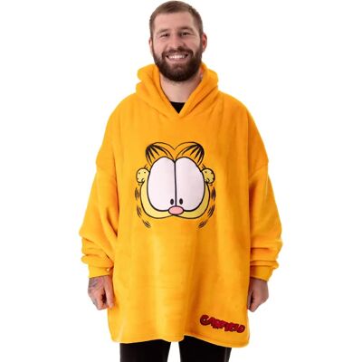 Garfield Unisex Manteau Capuche Couverture Orange Visage - Taille Unique - Publicité Garfield Unisex Manteau Capuche Couverture Orange Visage - Taille Unique - Publicité
