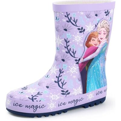Disney x Frozen Girls Wellington Boots - Purple - Child Disney x Frozen Girls Wellington Boots - Purple - Child
