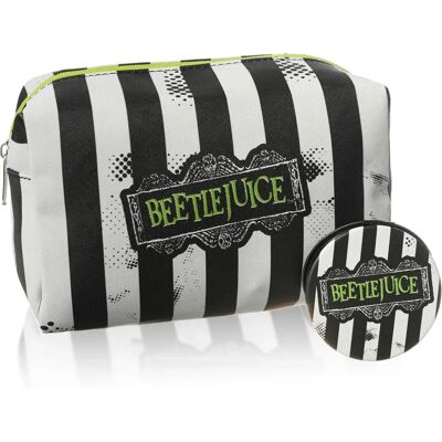 Beetlejuice Womens Makeup Bag Multicoloured Stripey Logo - One Size Beetlejuice Womens Makeup Bag Multicoloured Stripey Logo - One Size