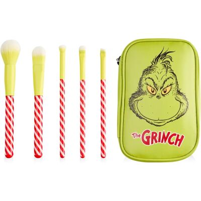 Ensemble de pinceaux de maquillage pour femmes Le Grinch Visage de Personnage Vert - Taille Unique - Publicité Ensemble de pinceaux de maquillage pour femmes Le Grinch Visage de Personnage Vert - Taille Unique - Publicité