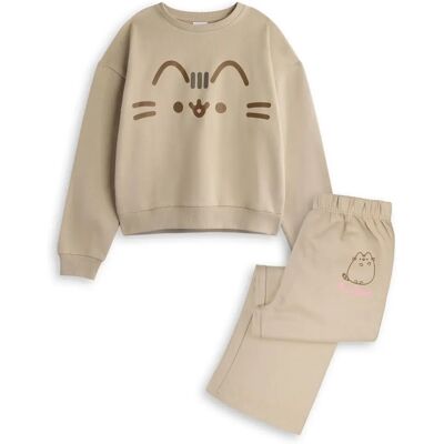 Vanilla Underground Pusheen Big Face Sweatshirt Joggers Set - Kids 9-10Y Vanilla Underground Pusheen Big Face Sweatshirt Joggers Set - Kids 9-10Y