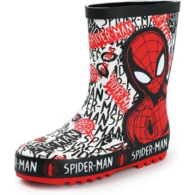 Marvel Spiderman Boys Wellington - Red Character - 12 UK Child Marvel Spiderman Boys Wellington - Red Character - 12 UK Child