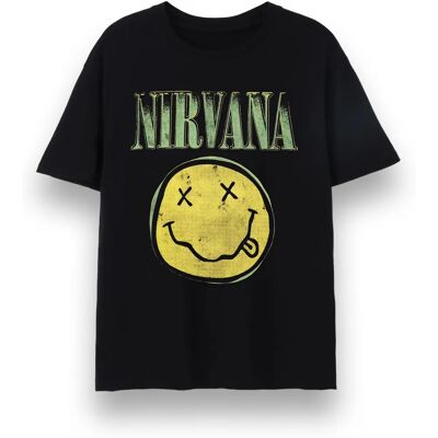 Nirvana Schwarzes Klassisches Logo T-Shirt - T-Shirt Nirvana Schwarzes Klassisches Logo T-Shirt - T-Shirt