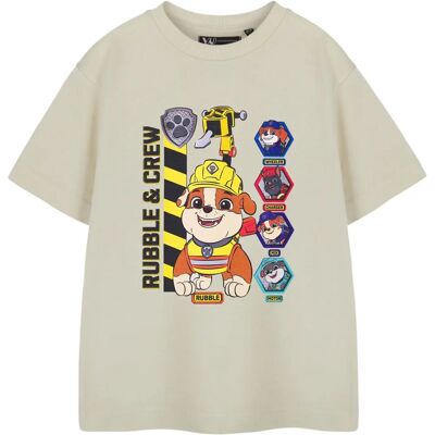 Paw Patrol Beige T-Shirt Boys Rubble & Crew - 2-3 Years Paw Patrol Beige T-Shirt Boys Rubble & Crew - 2-3 Years