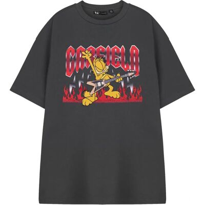T-shirt Unisexe Garfield à Manches Courtes - Guitare - Publicité T-shirt Unisexe Garfield à Manches Courtes - Guitare - Publicité