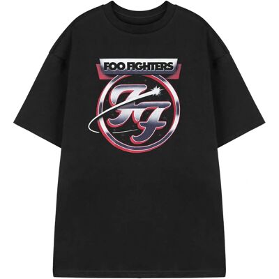 Foo Fighters Black Chrome Small Men's T-Shirt - Rock Band Foo Fighters Black Chrome Small Men's T-Shirt - Rock Band